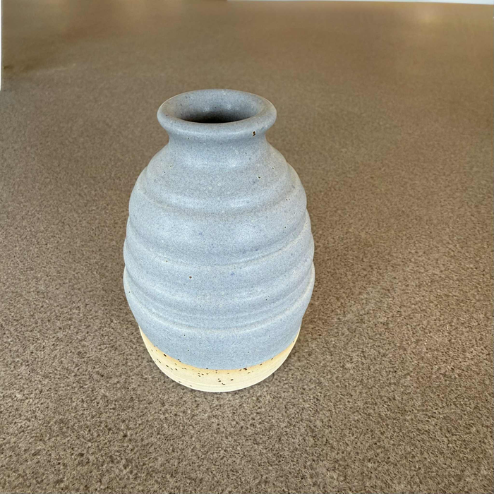 Budette Vase Satin Blues #1