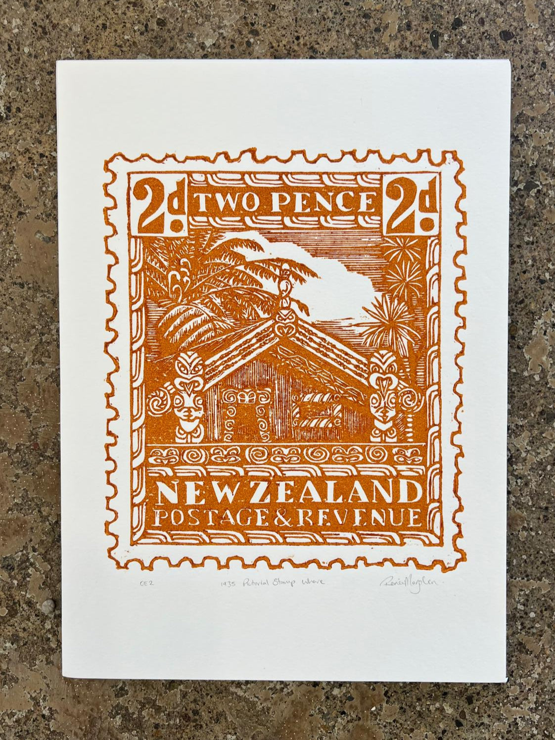 Pictorial Stamp Whare – The Mandarin Tree