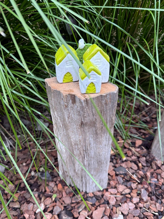 Houses On Fence Post