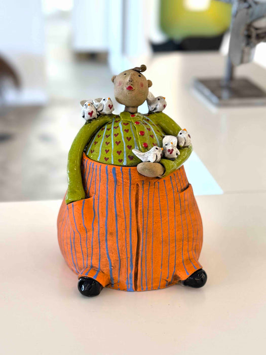 Birdy Boy Orange/Green