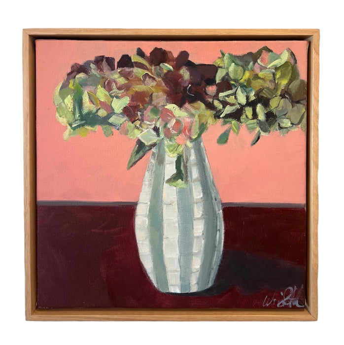 Hydrangeas and English pottery