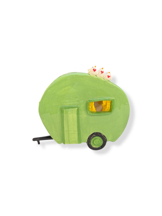 Caravan Green with Birds