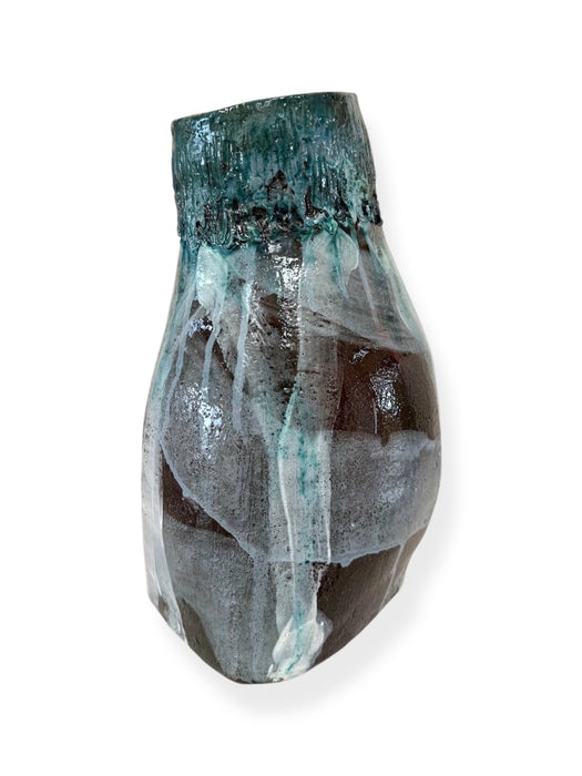 Trees and Waterfall under Moonlight