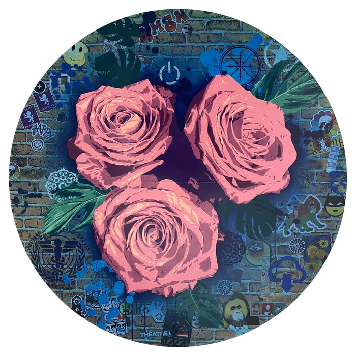 Study of 3 Pink Roses 1.4