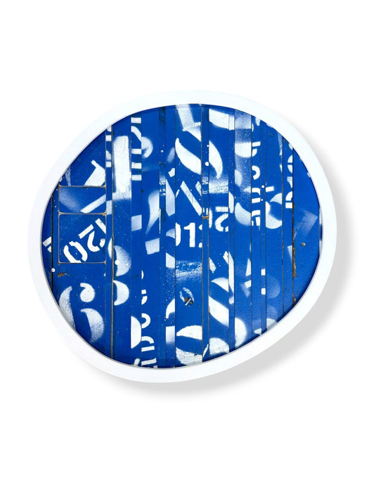 Blue with White