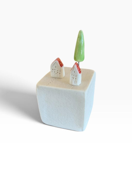 Cube with village 8