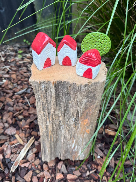 Houses On Fence Post