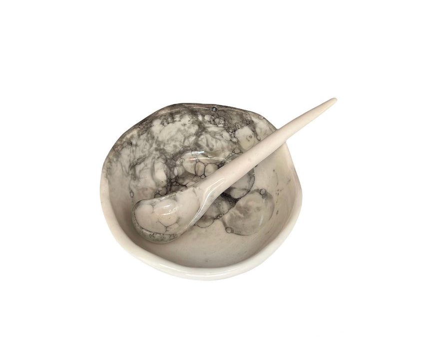 Bowl + Spoon - Bubble Black