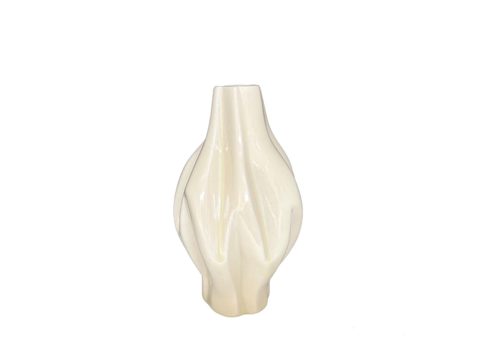 Rumple Vase Bone White