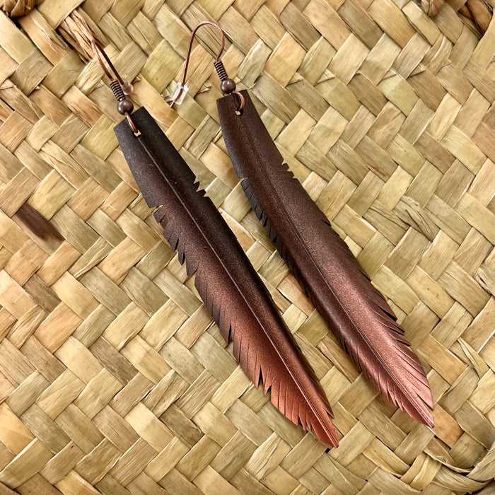 Small Feathers with Copper Glow